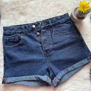 DENIM HIGH WAIST SHORT